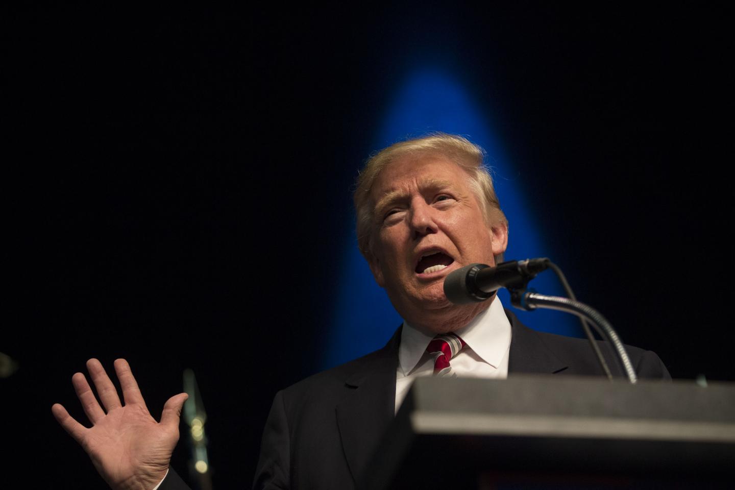 Republican Presidential Nominee Donald Trump Holds Iowa Rally