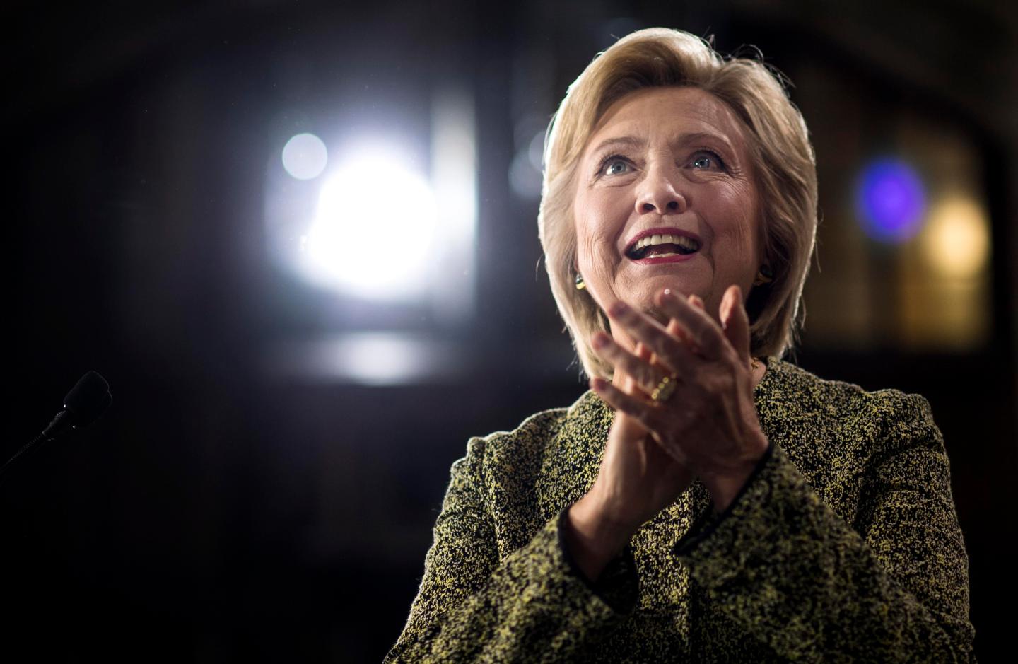 Democratic Nominee for President of the United States former Secretary of State Hillary Clinton