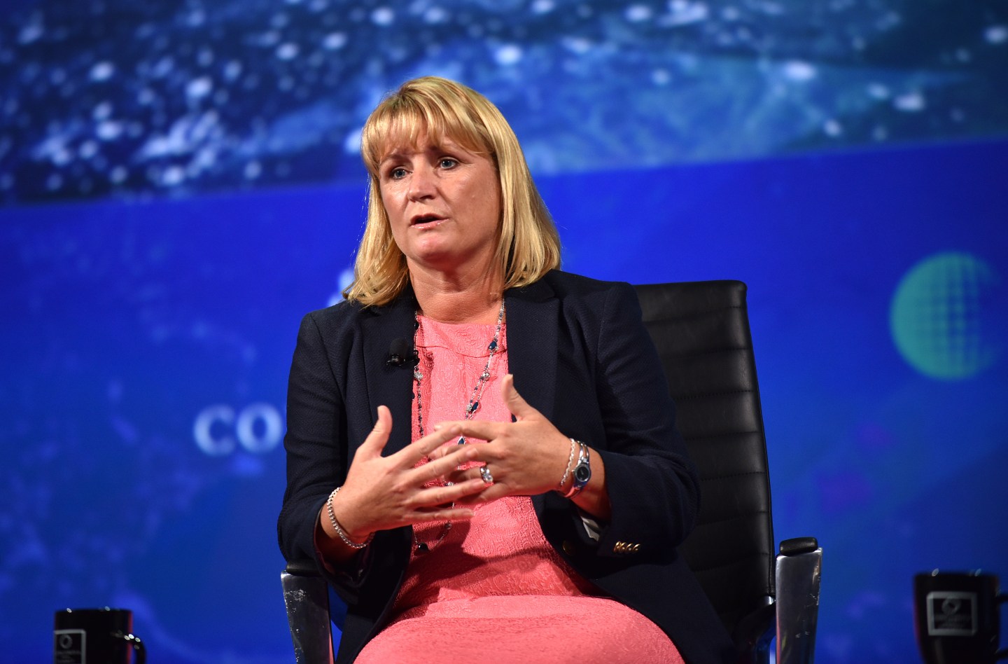 Mars Chocolate president Tracey Massey speaks at the 2016 Concordia Summit in New York.