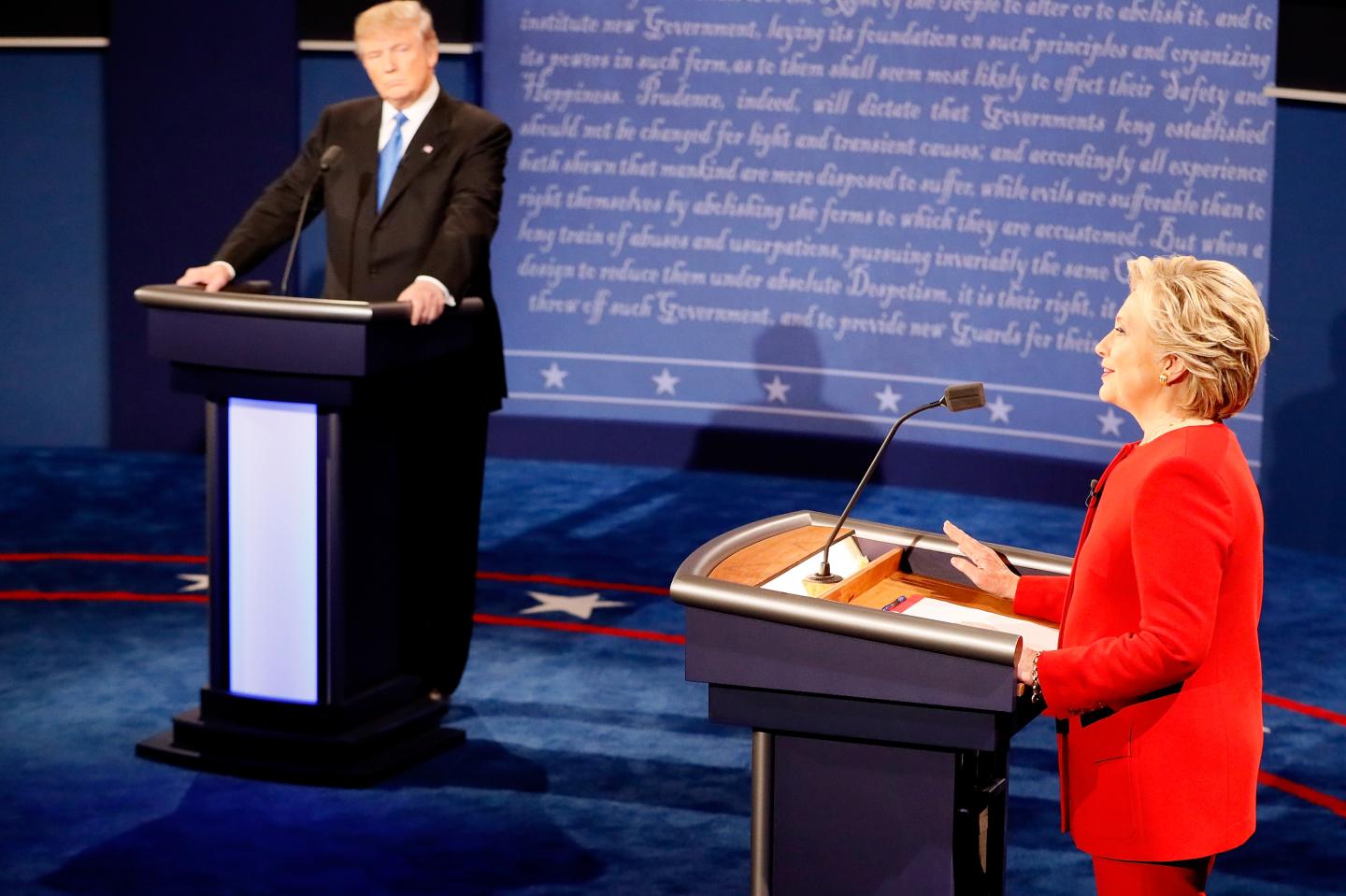 Hillary Clinton And Donald Trump Face Off In First Presidential Debate At Hofstra University