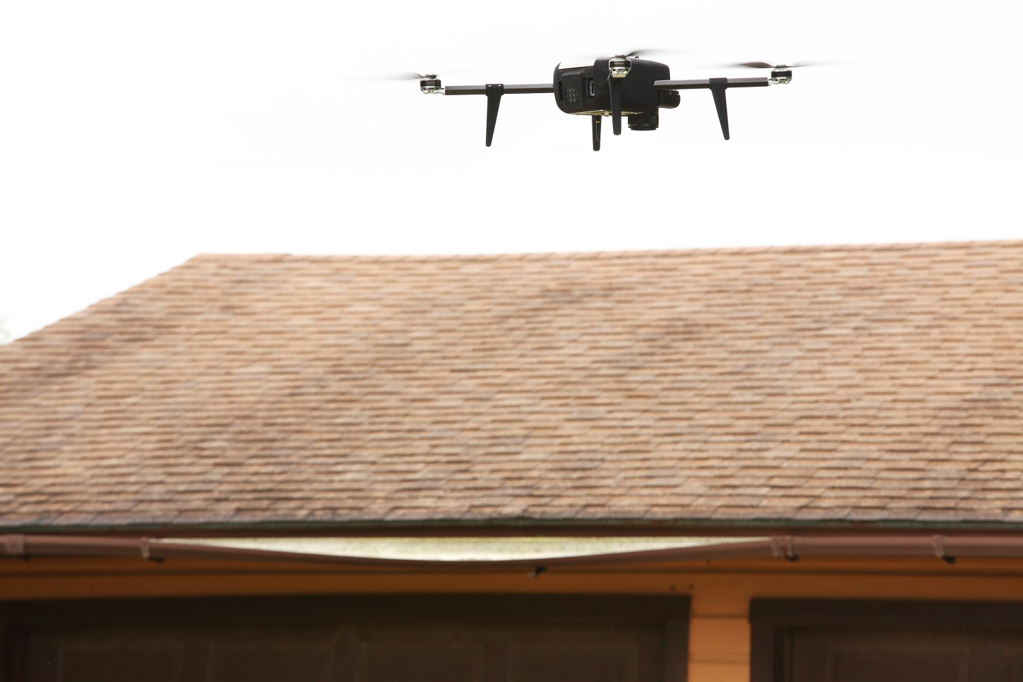 Drone inspecting roof for Allstate.