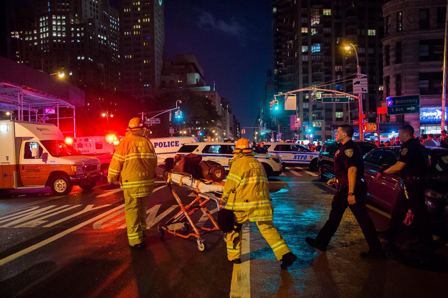 APTOPIX Manhattan Explosion