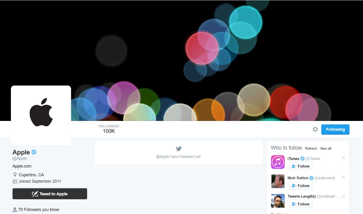 Apple’s Twitter Account Is Waking Up