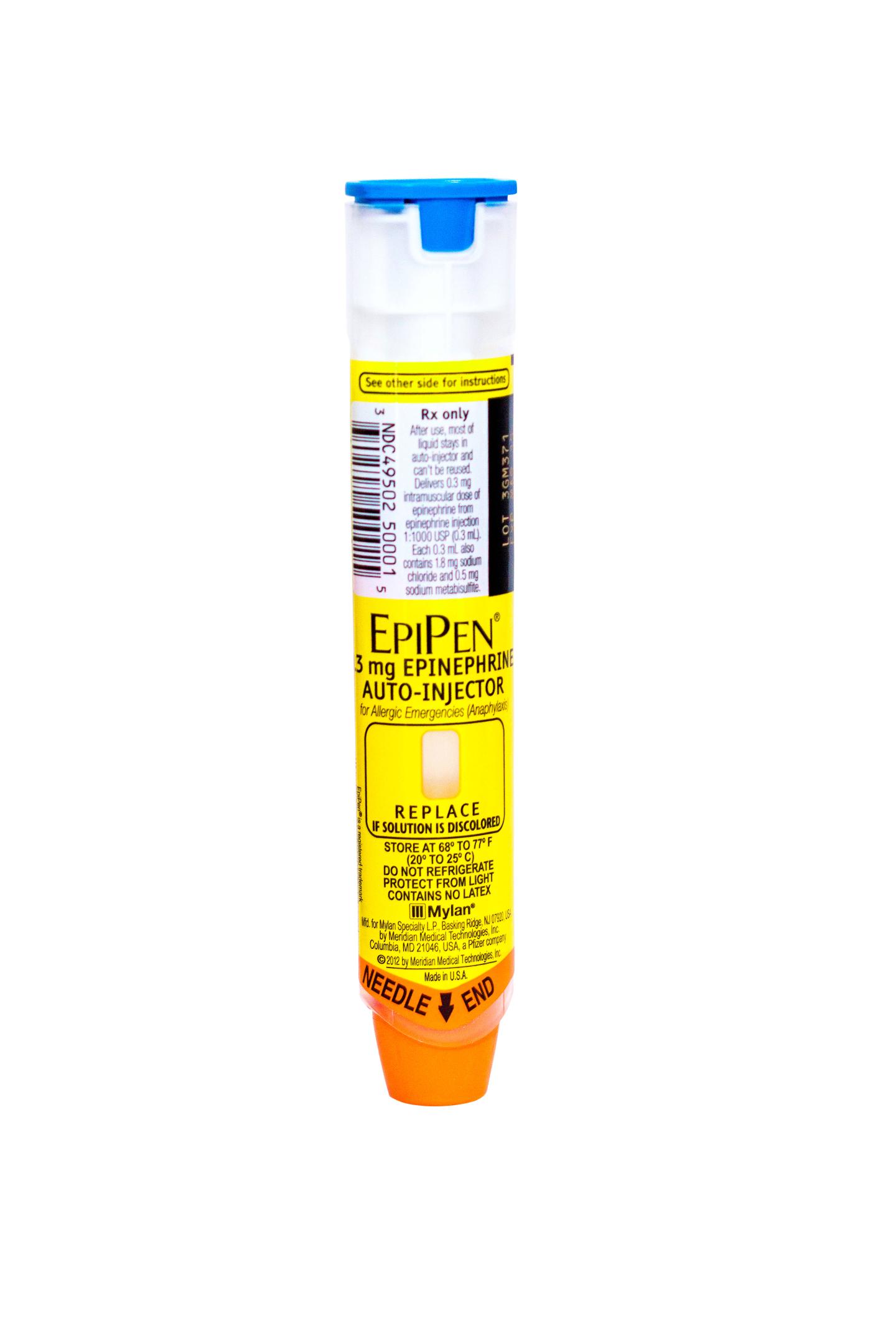 Mylan EpiPen; epinephrine injection,  0.3 mg