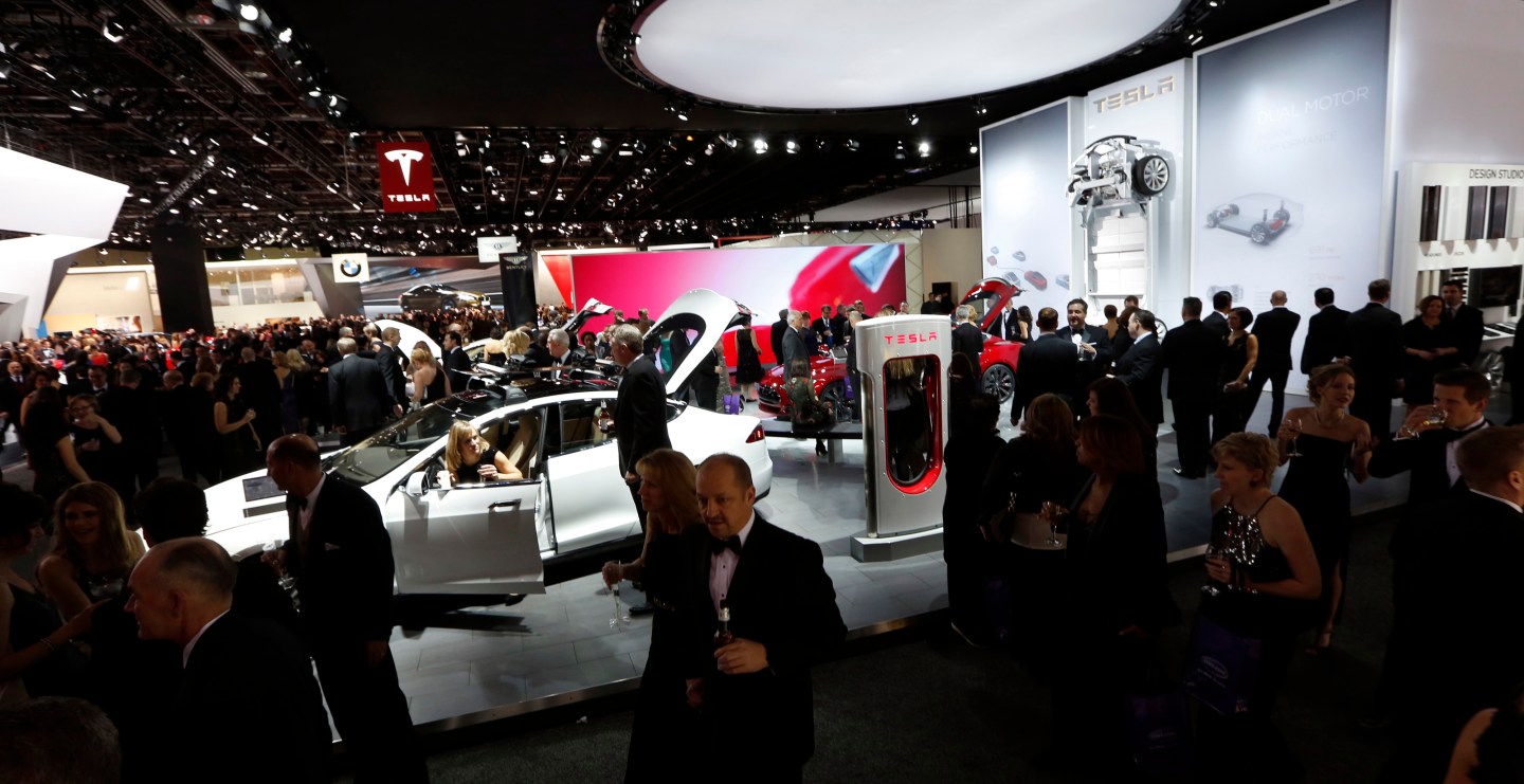 Charity preview for the 2015 North American International Auto Show (NAIAS)