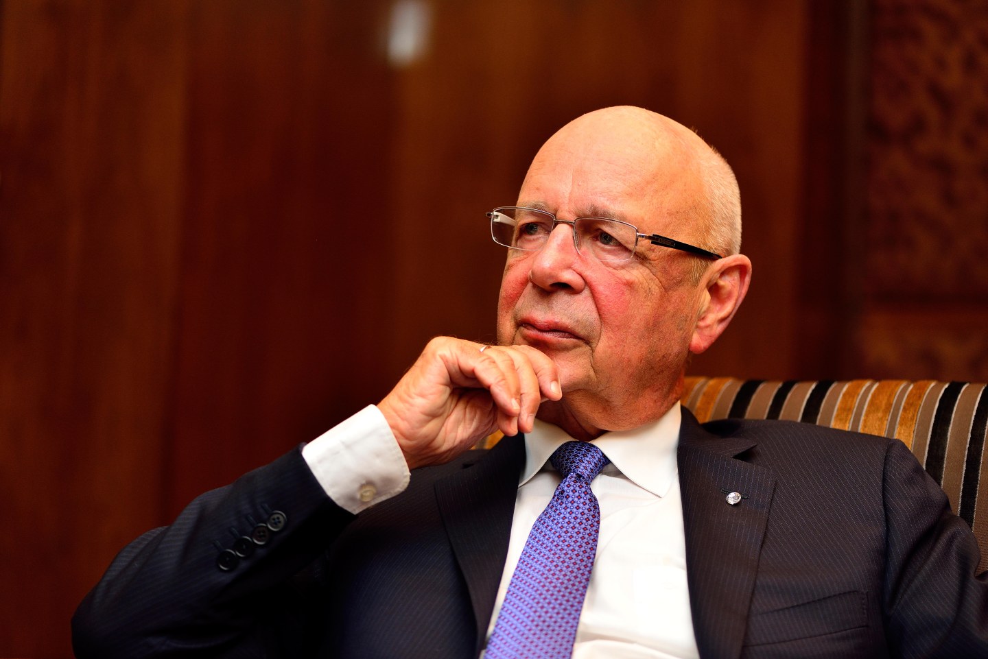 Profile Shoot Of Founder And Executive Chairman Of The World Economic Forum Klaus Schwab