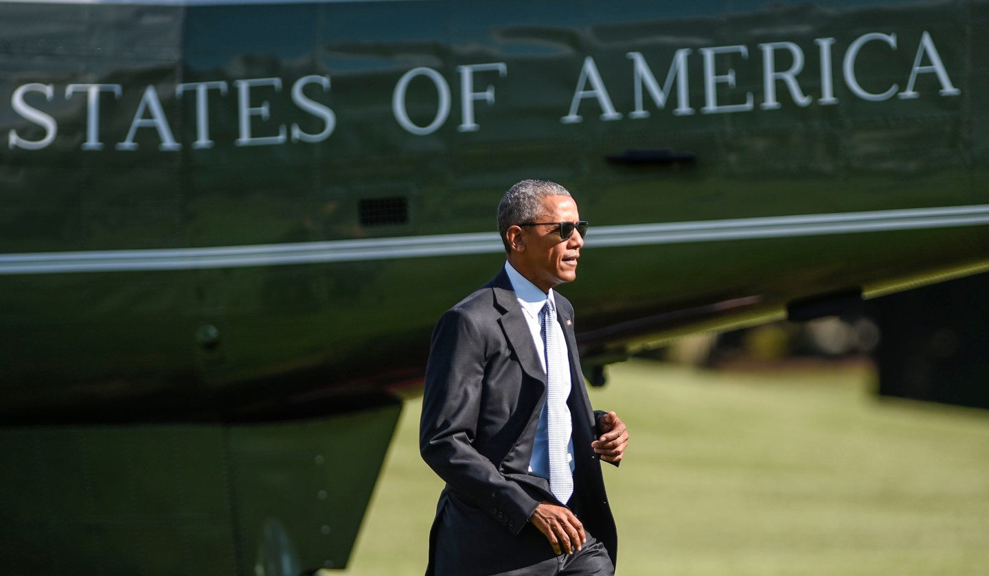President Obama Arrives At The White House