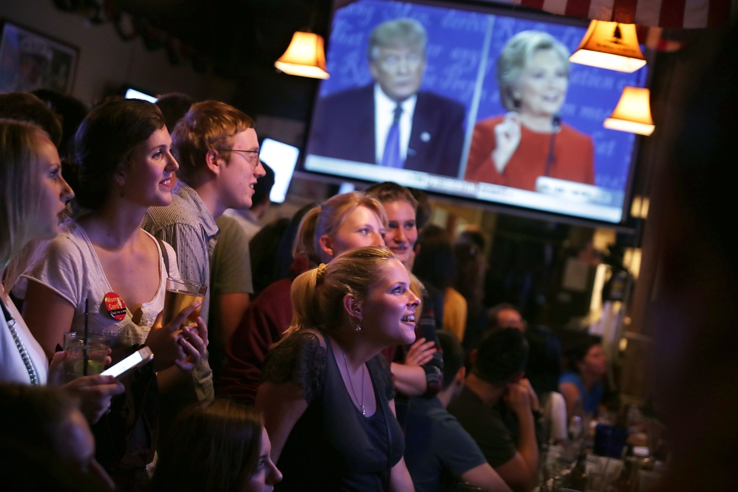 Presidential Debate Watch Party Held In Washington DC
