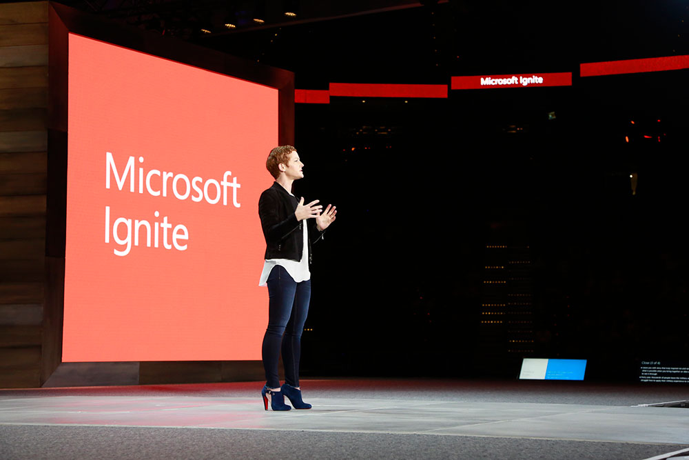 Julia White, corporate vice president, Microsoft Cloud Platform at Ignite 2016 in Atlanta.