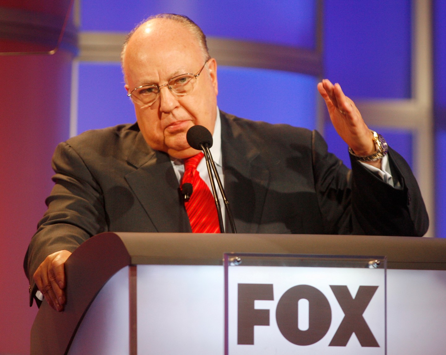 File photo of Roger Ailes, chairman and CEO of Fox News  in Pasadena