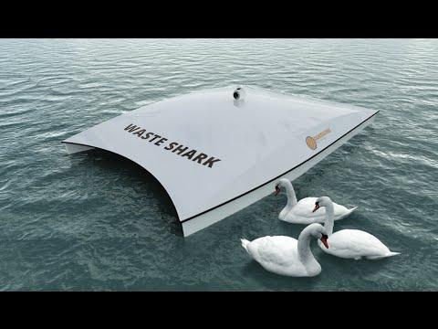 Trash-Eating “Shark” Drone Hits the Water in Rotterdam