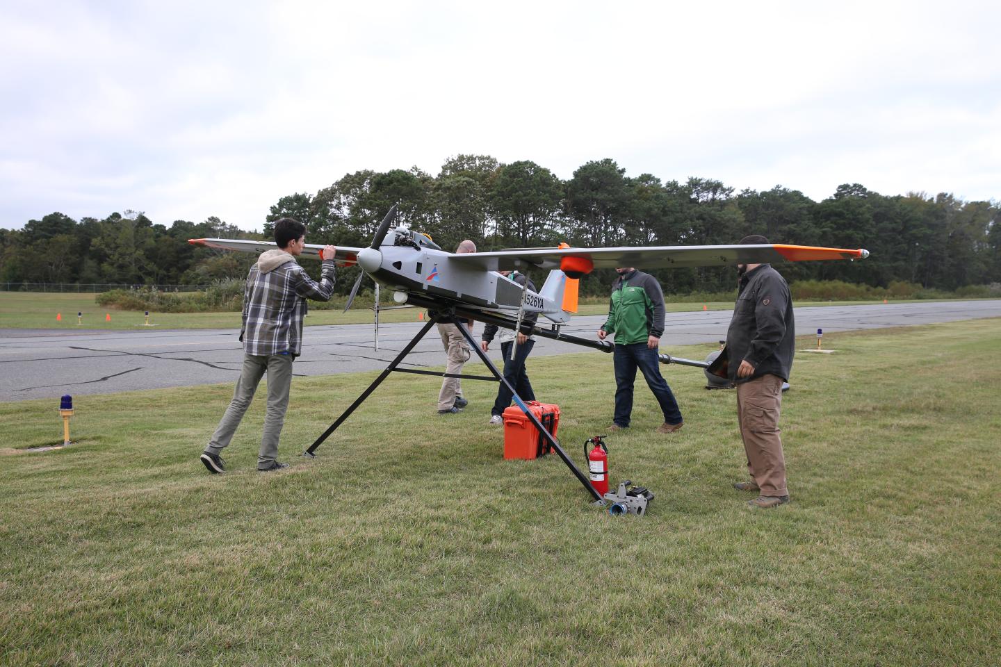 A Verizon drone being tested