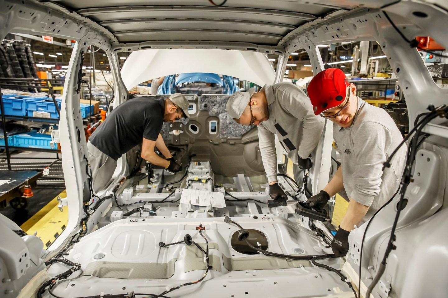 Production of Nissan Juke and Qashqai at Nissan Sunderland Plant