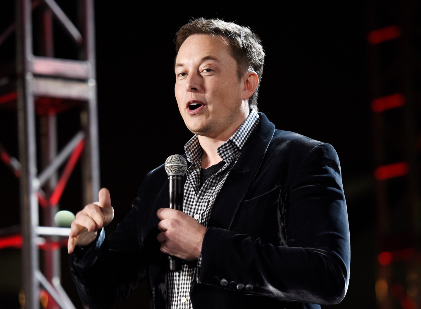 Telsa CEO Elon Musk Unveils New Vehicle