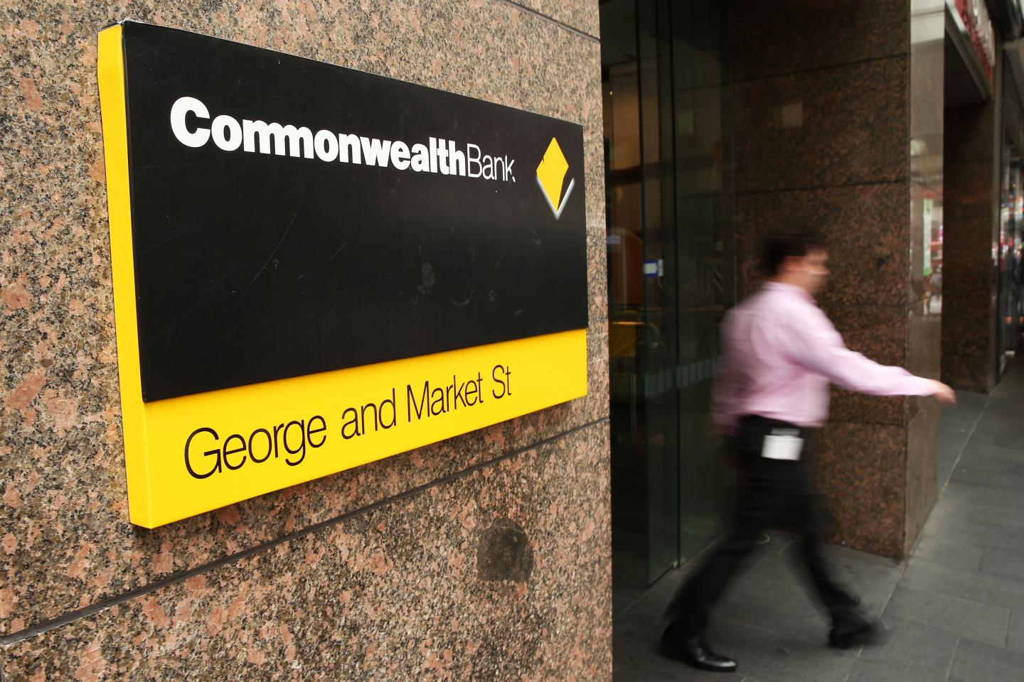 Images Of Commonwealth Bank Of Australia And The Sydney Financial District Ahead Of Earnings