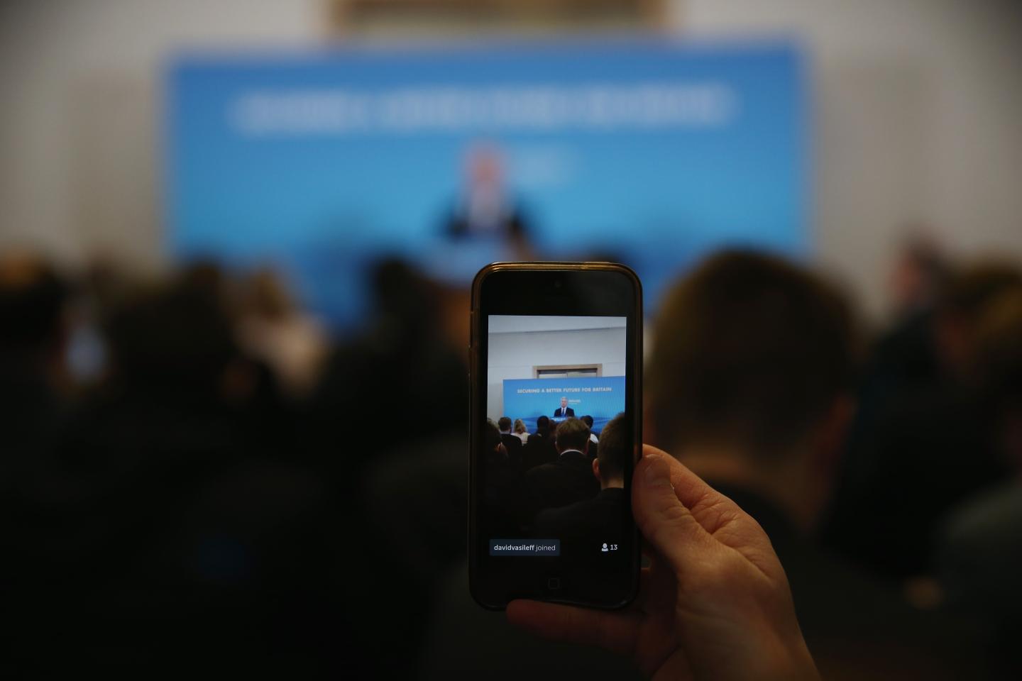Conservative Defence Minister Michael Fallon Addresses The Trident Nuclear Issue