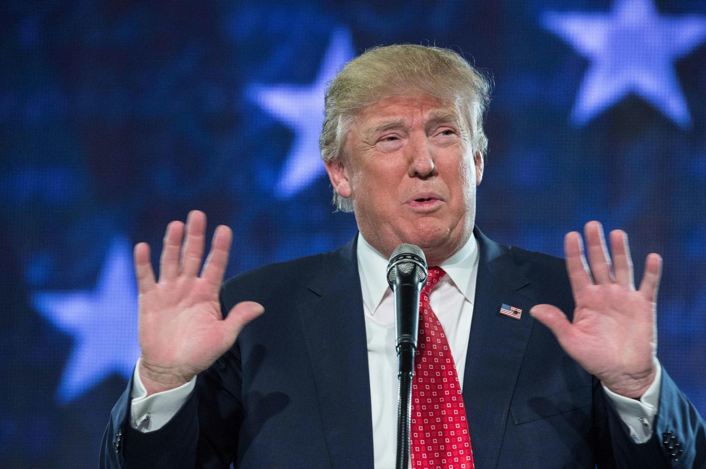 Donald Trump's campaign defends the candidate's portrayal of veterans with post-traumatic stress disorder after combat as “weak.”