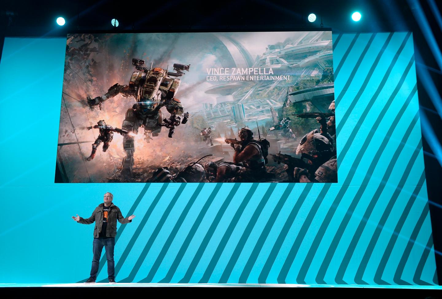 Game Maker Electronic Arts (EA) Hosts Its Annual Press Conference In Los Angeles