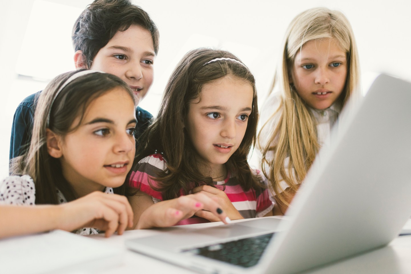 Kids Coding In School.