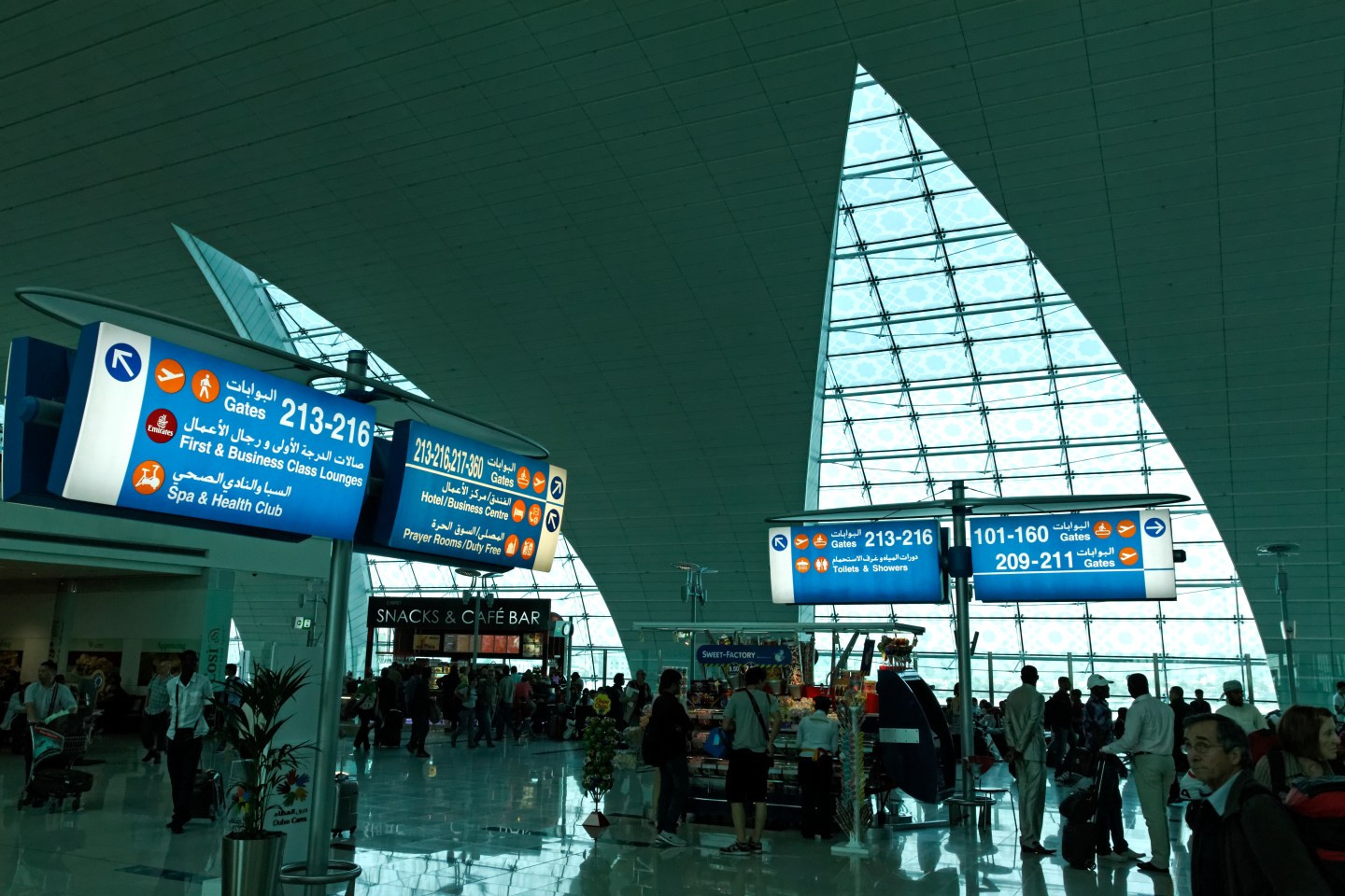 Transit area at Dubai International Airport