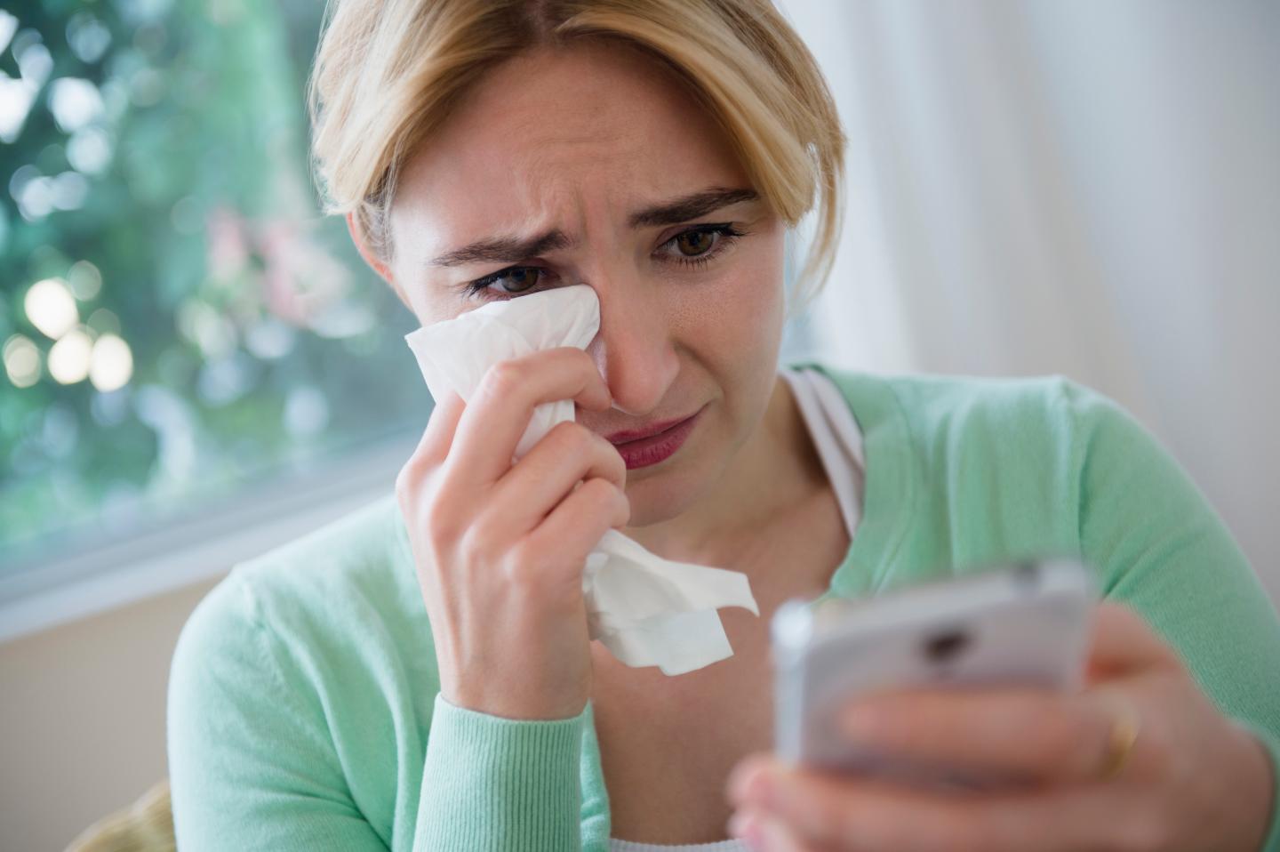 crying woman pgone