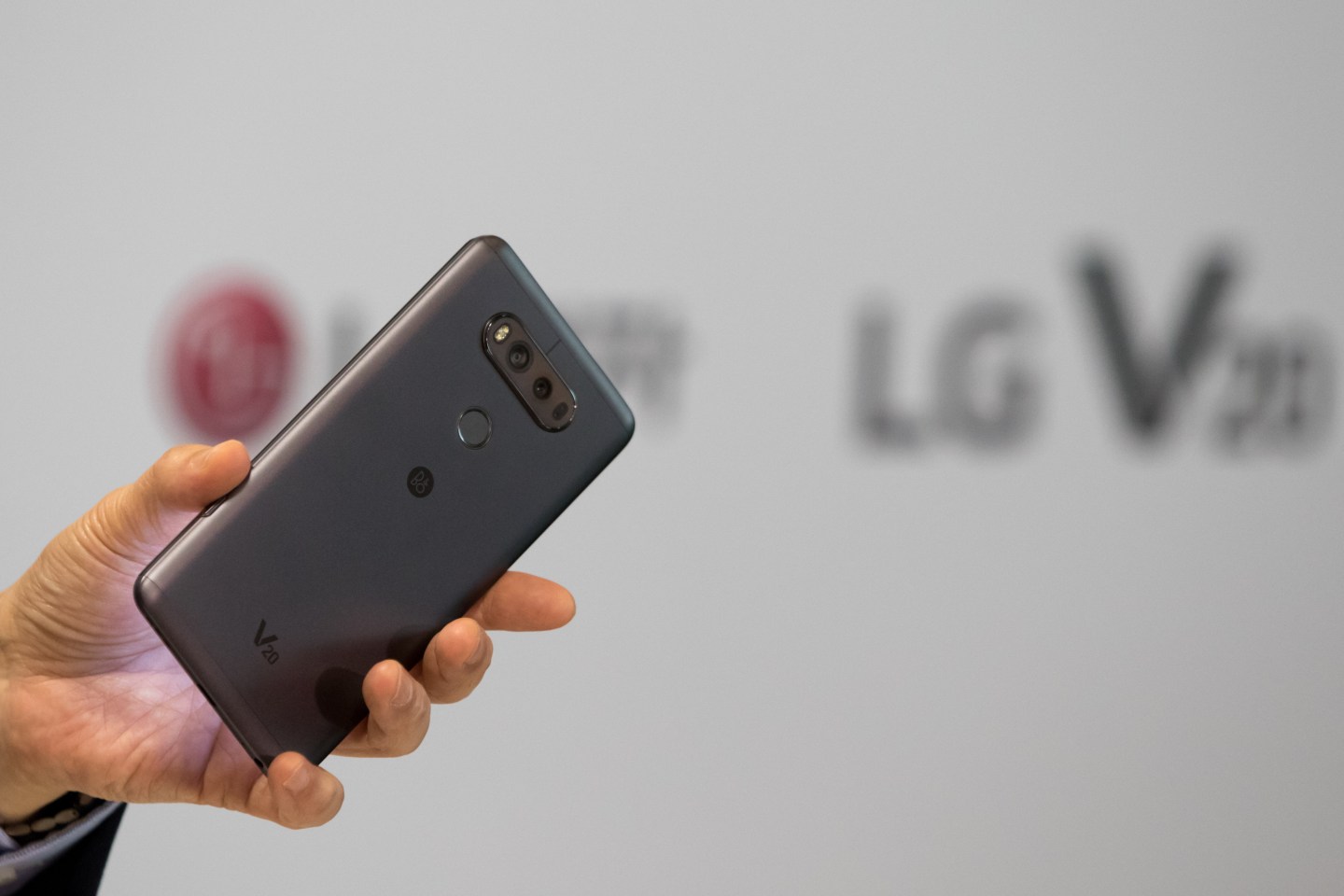 LG Electronics Inc. Chief Executive Officer For Mobile Communications Cho Jun Ho Presents The V20