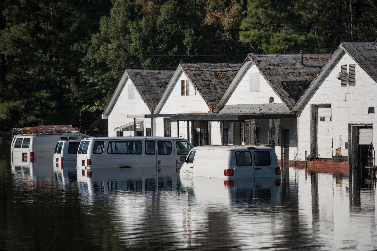 Remnants Of Hurricane Matthew Cause Inland Flooding In Parts In North Carolina