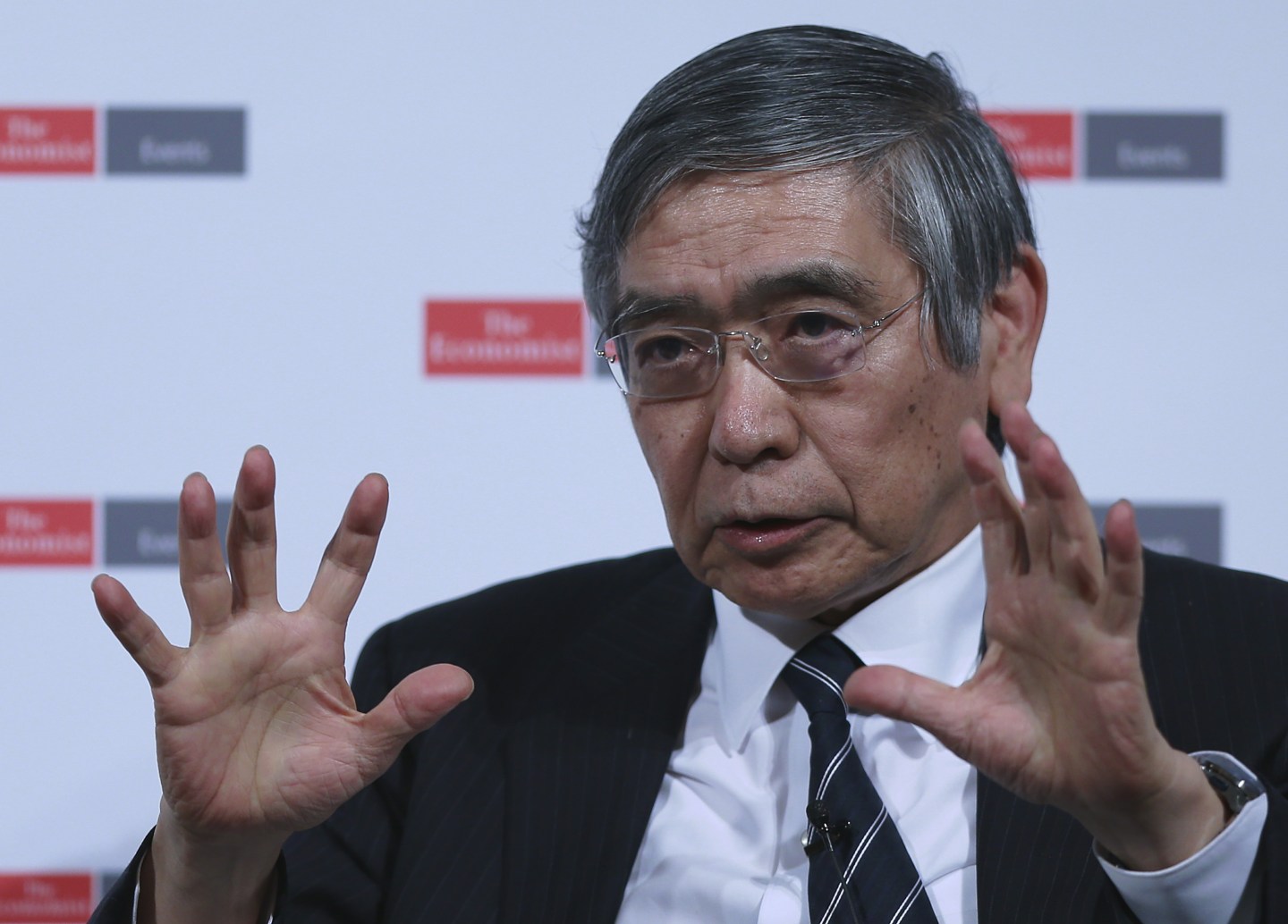 Bank Of Japan Governor Haruhiko Kuroda Speaks At The Economist Japan Summit