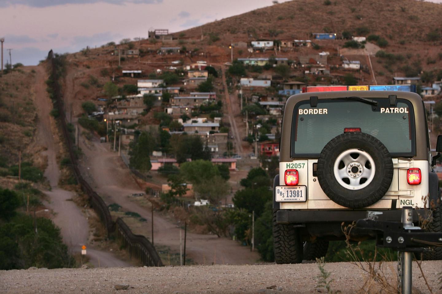 The U.S. border Patrol keeps watch along the U.S. Mexican border in Arizona.