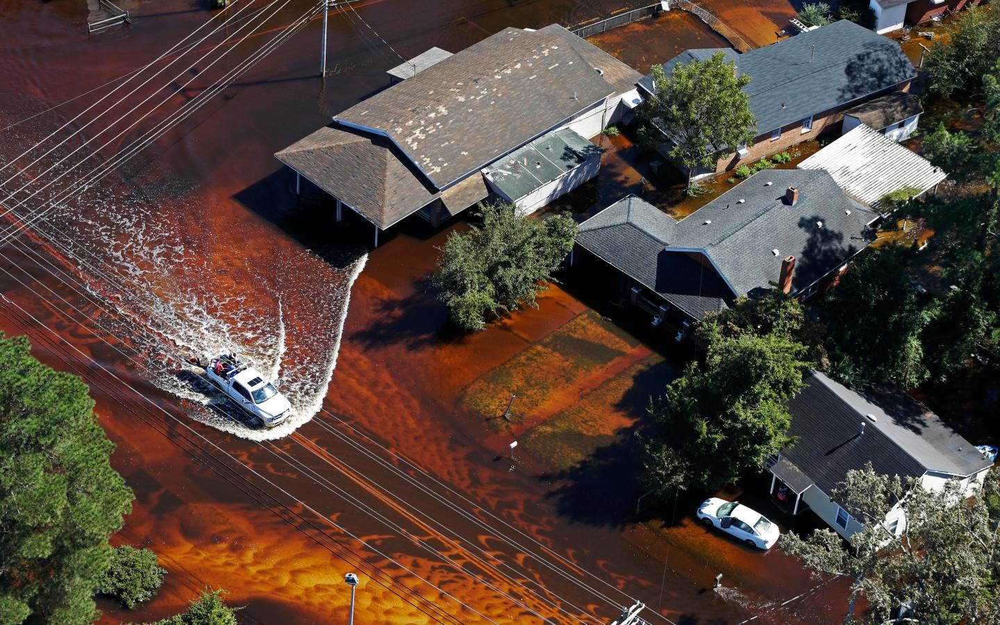 Remnants Of Hurricane Matthew Cause Inland Flooding In Parts In North Carolina