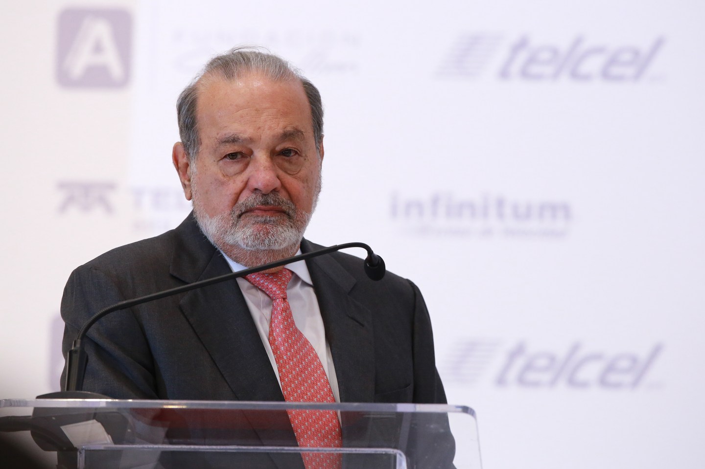 Billionaire Carlos Slim Speaks During The Launch Of Learning Platform Aprende