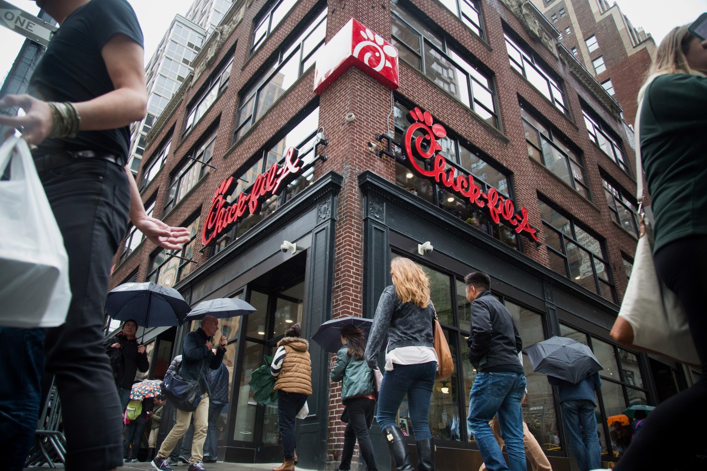 Operations Inside A Chick-fil-A Location As Restaurant Opens Manhattan Outpost In Northern Push