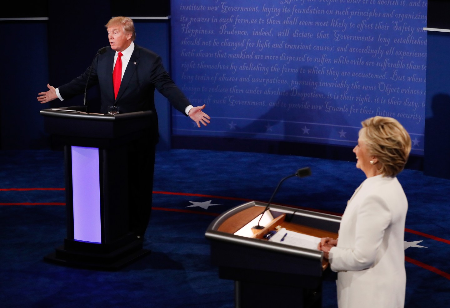 Final Presidential Debate Between Hillary Clinton And Donald Trump Held In Las Vegas