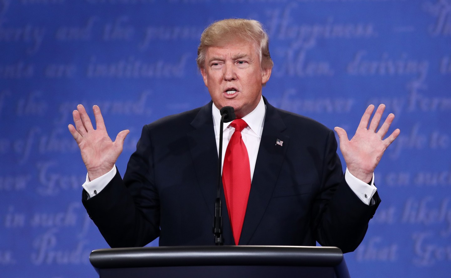 Final Presidential Debate Between Hillary Clinton And Donald Trump Held In Las Vegas