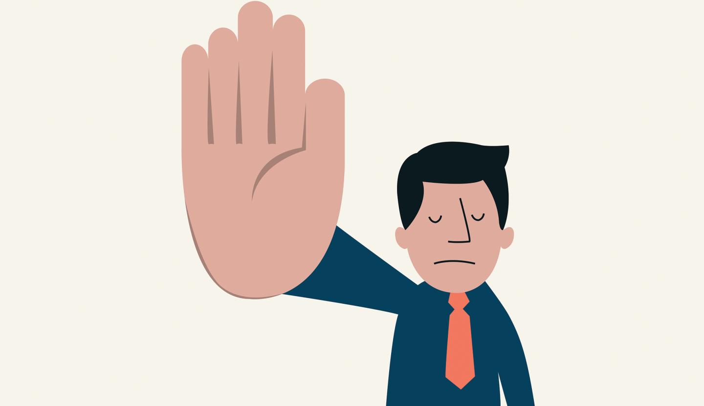 Talk to the hand man