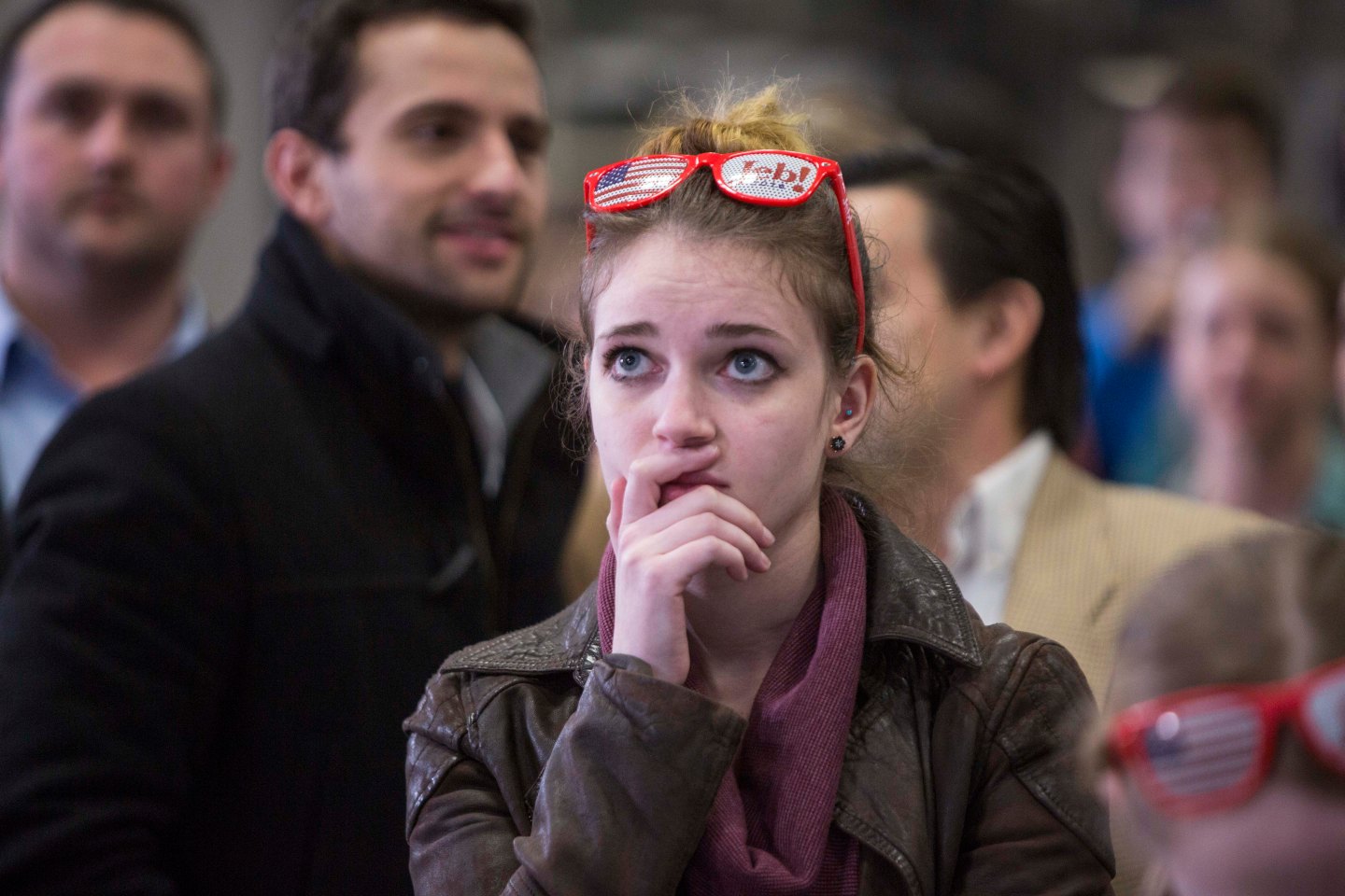 Republican Presidential Candidate Jeb Bush Holds Primary Night Gathering In Manchester, NH