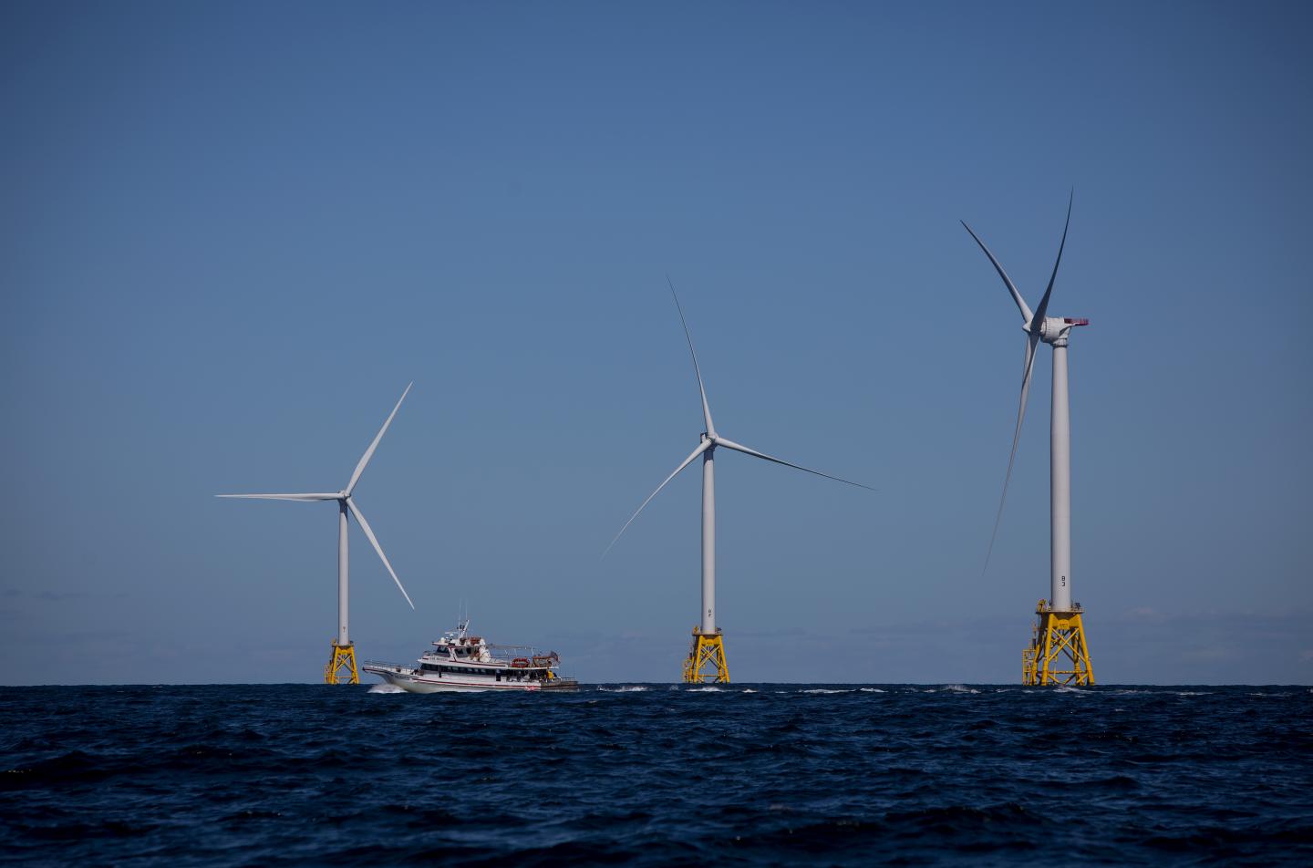 Views Of General Electric Co.'s First U.S. Offshore Wind Farm