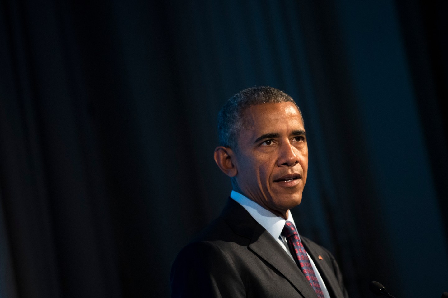 President Obama Speaks At The U.S.-Africa Business Forum In New York