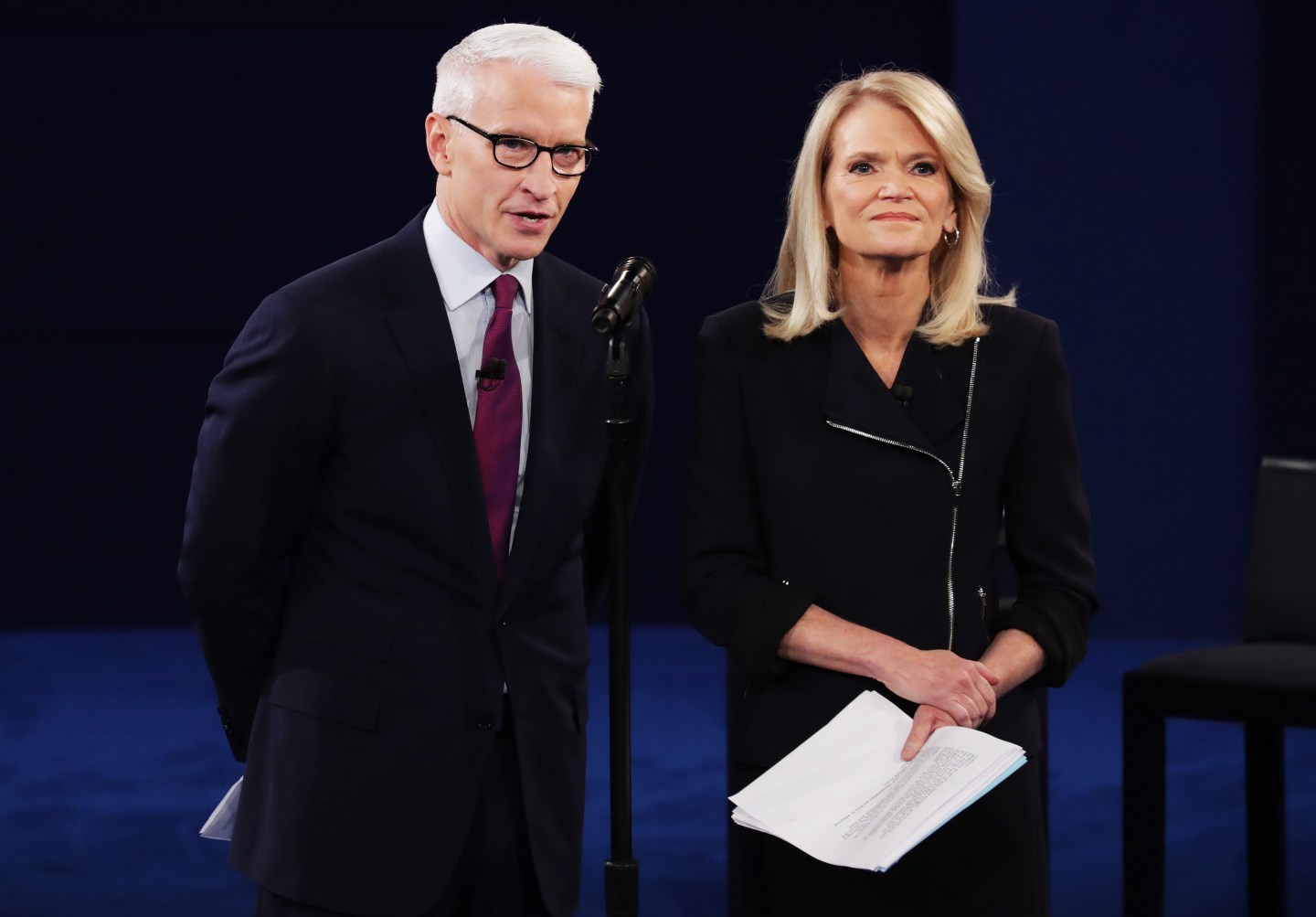Candidates Hillary Clinton And Donald Trump Hold Second Presidential Debate At Washington University