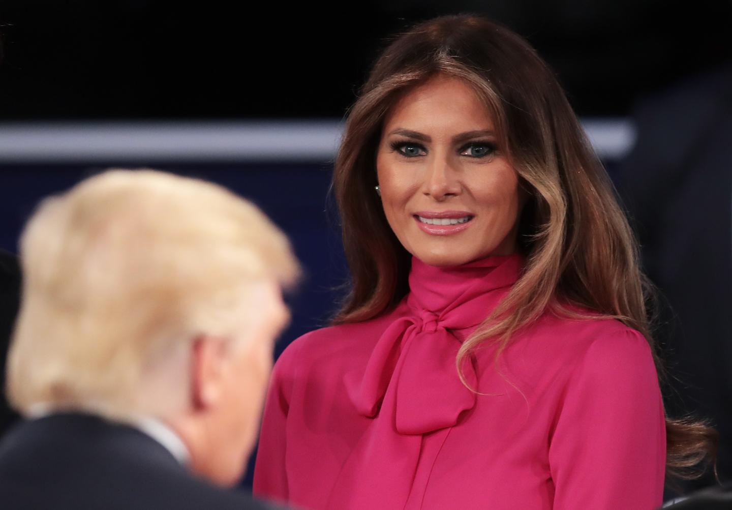 Candidates Hillary Clinton And Donald Trump Hold Second Presidential Debate At Washington University