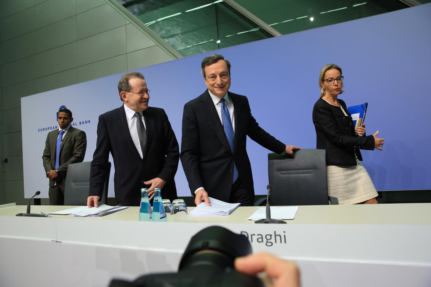 European Central Bank President Mario Draghi Announces Interest Rate Decision