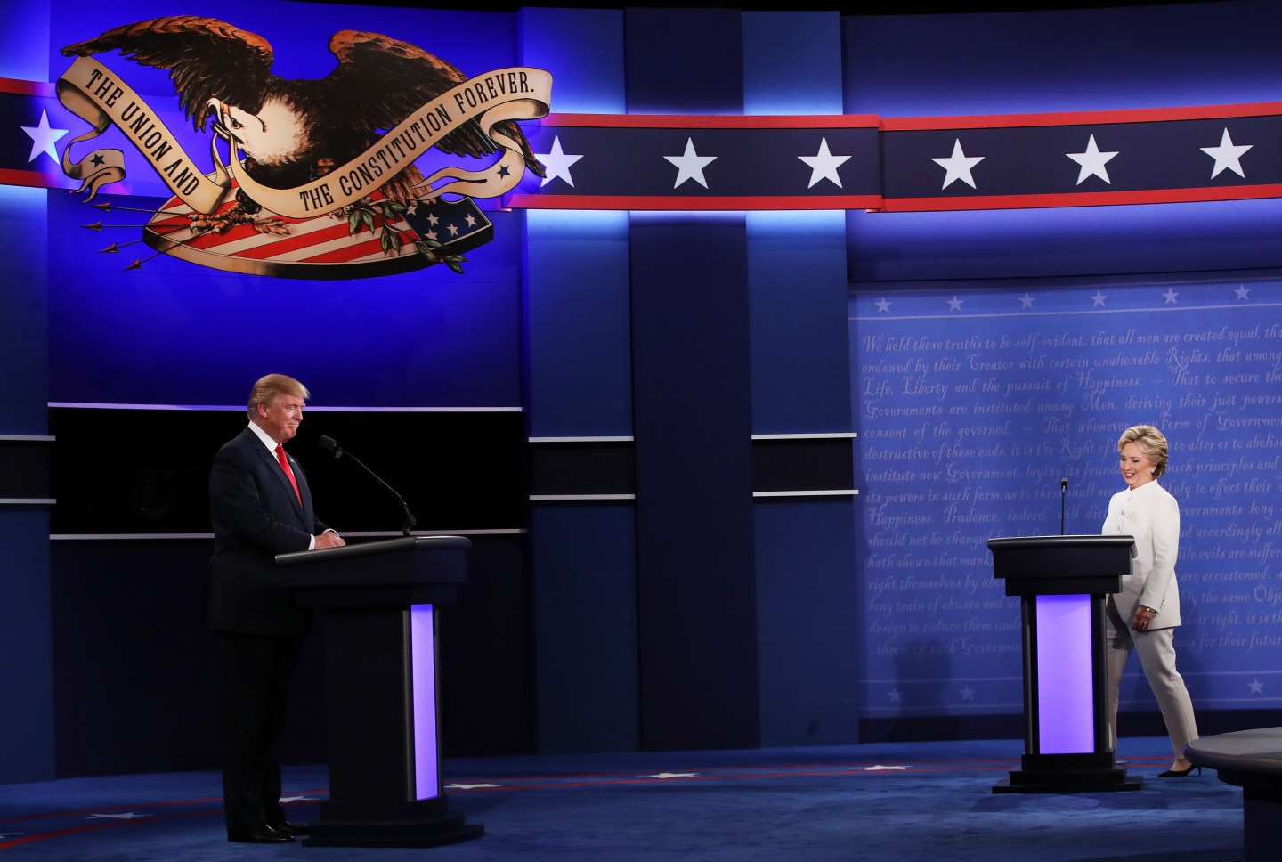 Final Presidential Debate Between Hillary Clinton And Donald Trump Held In Las Vegas