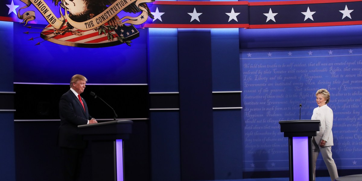 Presidential Debate: Donald Trump, Hillary Clinton Do Not Shake Hands ...
