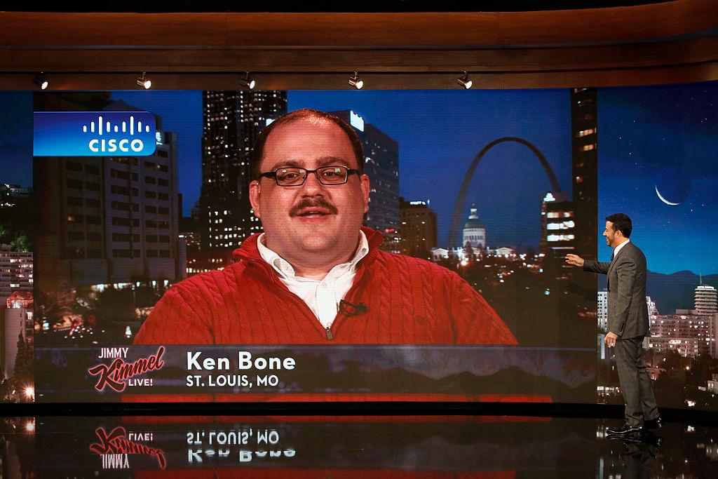 Ken Bone during an appearance on "Jimmy Kimmel Live."