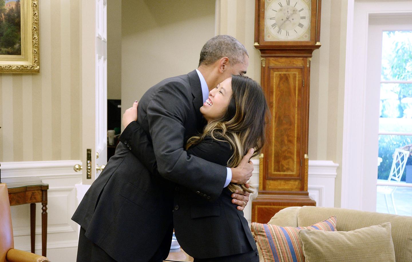 President Obama Meets With Dallas Nurse Nina Pham After Her Release From NIH