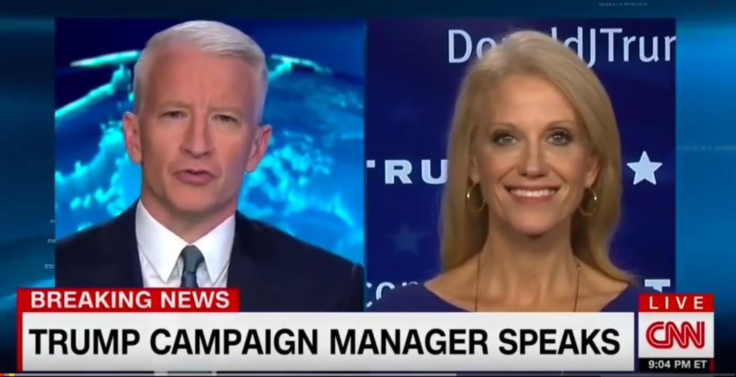 Kellyanne Conway, Anderson Cooper