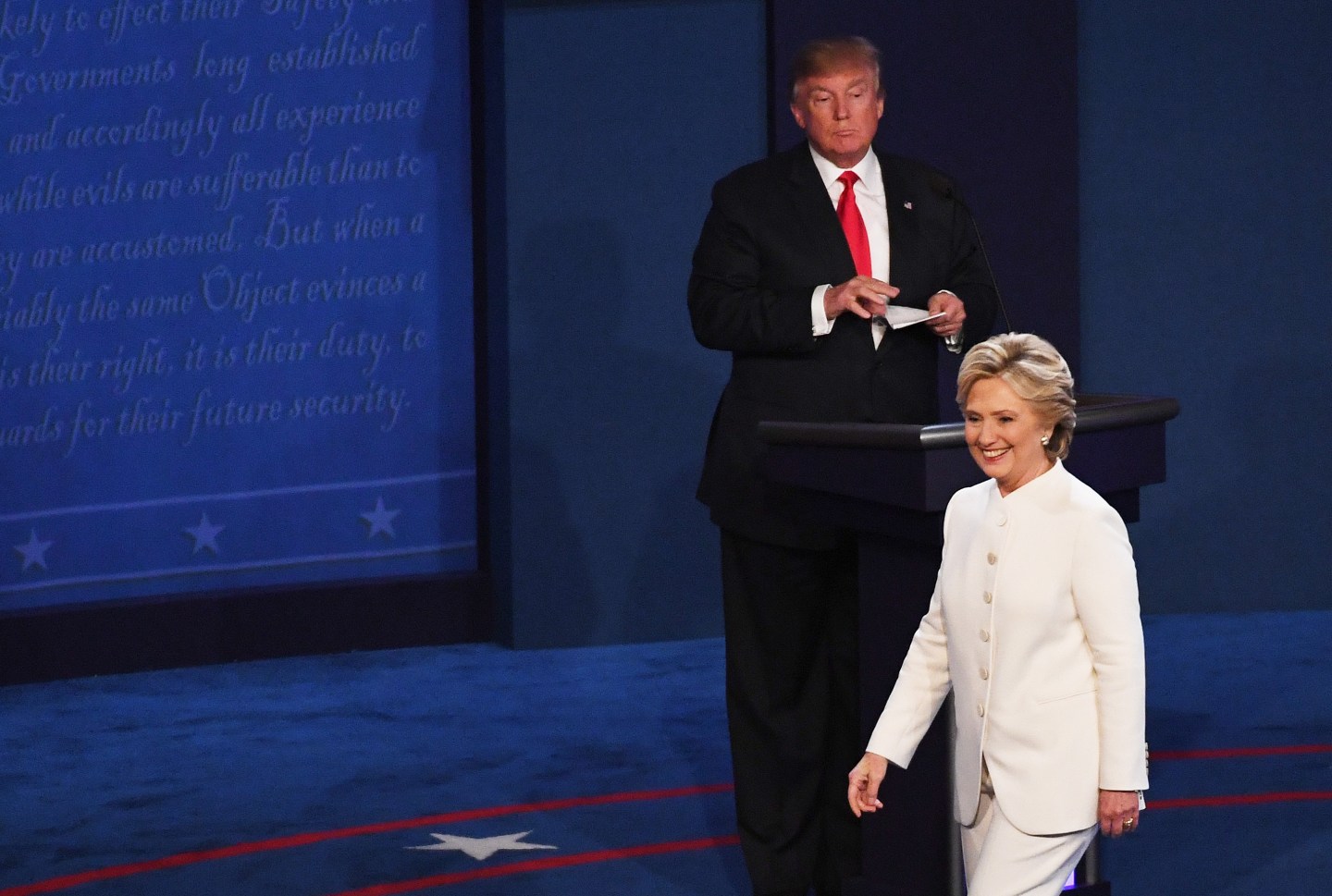 Final Presidential Debate Between Hillary Clinton And Donald Trump Held In Las Vegas