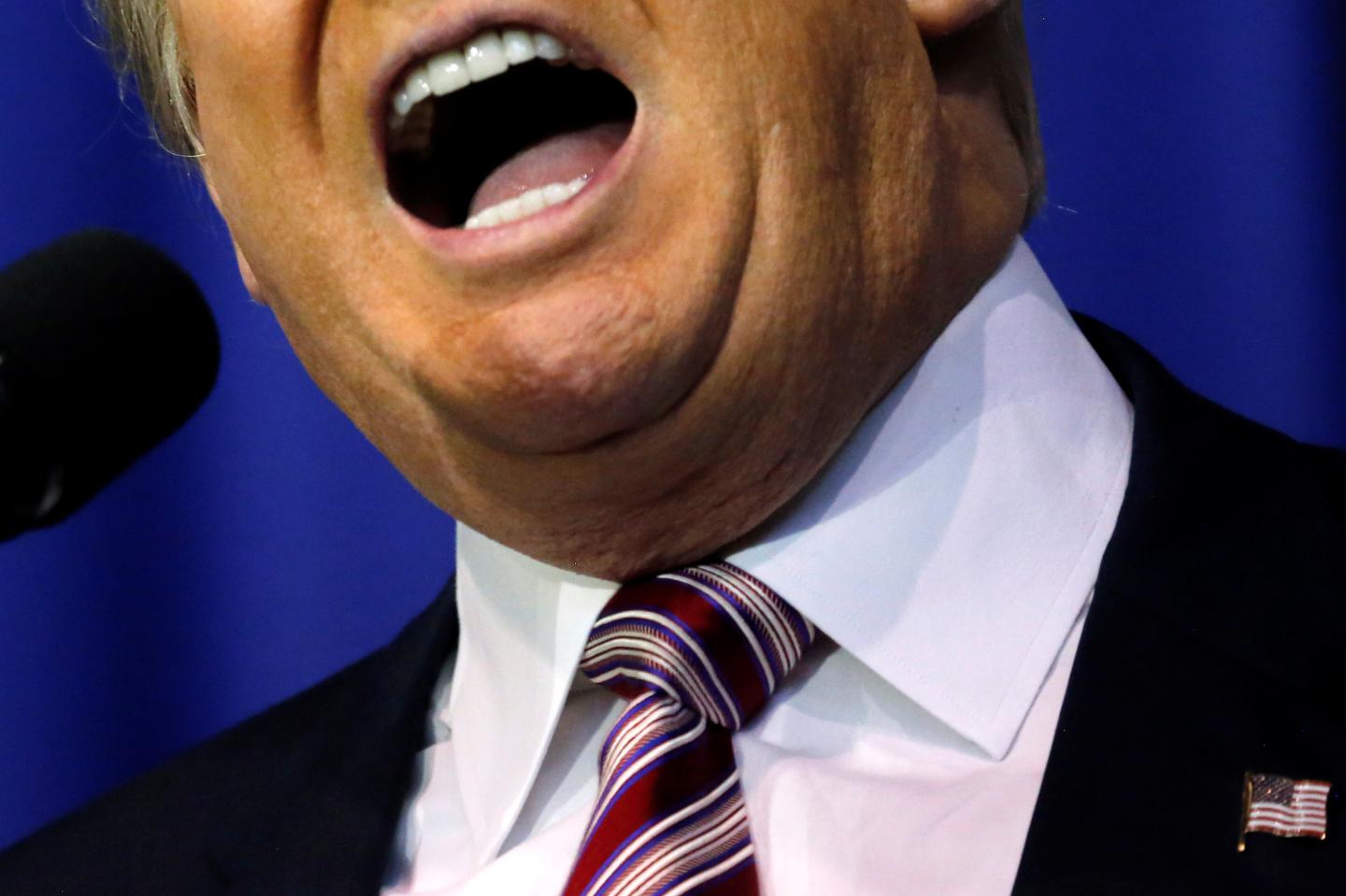 U.S. Republican presidential nominee Donald Trump holds a campaign rally in Delaware
