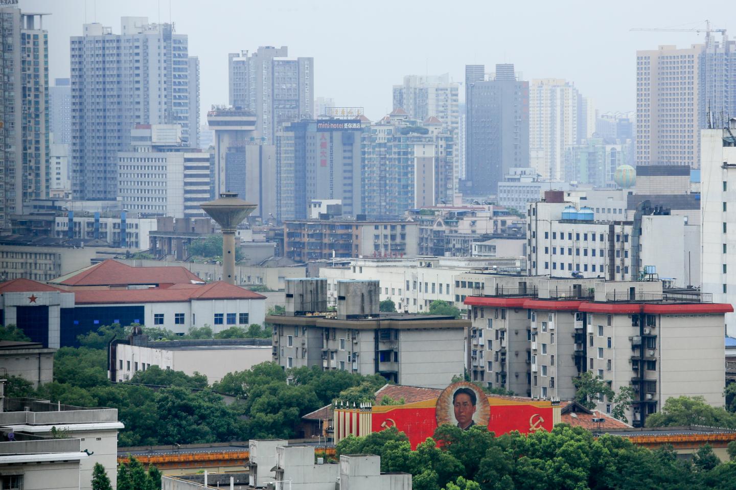 General Images Of Property And Retail As China's Growth Slows To Three-Year Low