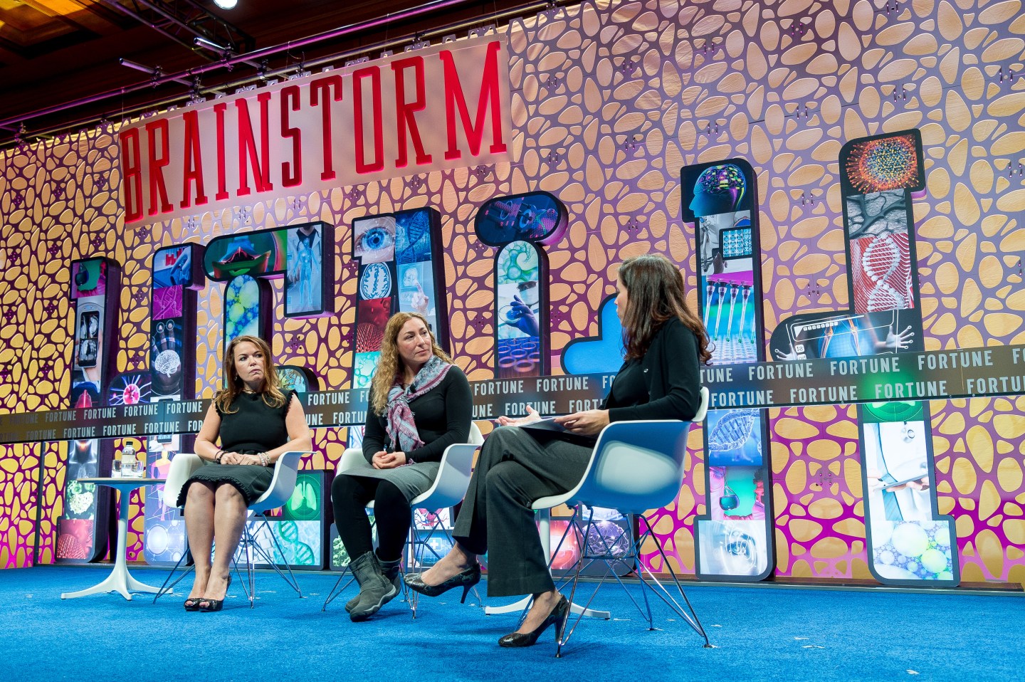 Lifeway Foods&#8217; Julie Smolyansky,<br />
uBiome&#8217;s Jessica Richman, and Fortune&#8217;s Michal Lev-Ram at Fortune Brainstorm Health.